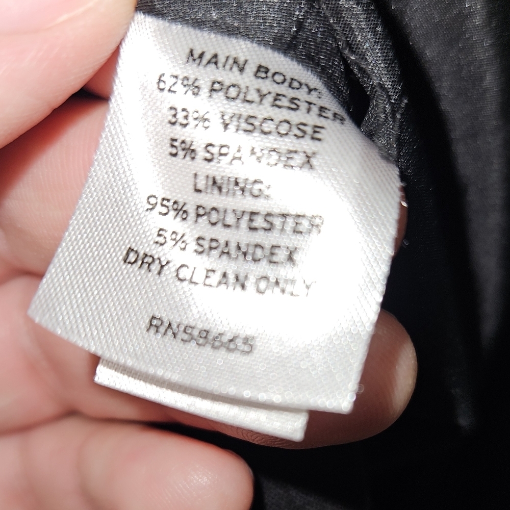 Nordstrom Two-Button Black Blazer, Size Large, NWOT - Picture 8 of 8